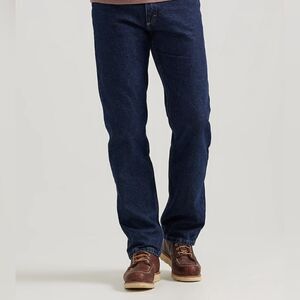 Wrangler Denim Jeans Regular Fit Relaxed Dark Wash SZ 34